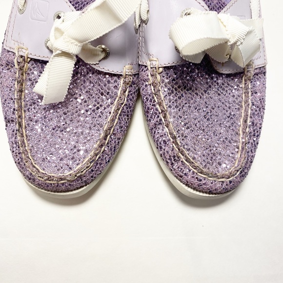 Bahama Sequined Boat Shoe Purple Sequence